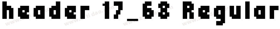header 17_68 Regular字体转换